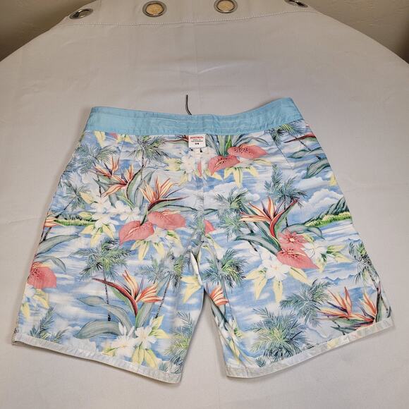 RARE Birdwell Beach Britches Board Shorts 34" Paradise Transparent Floral Lined - Picture 10 of 16